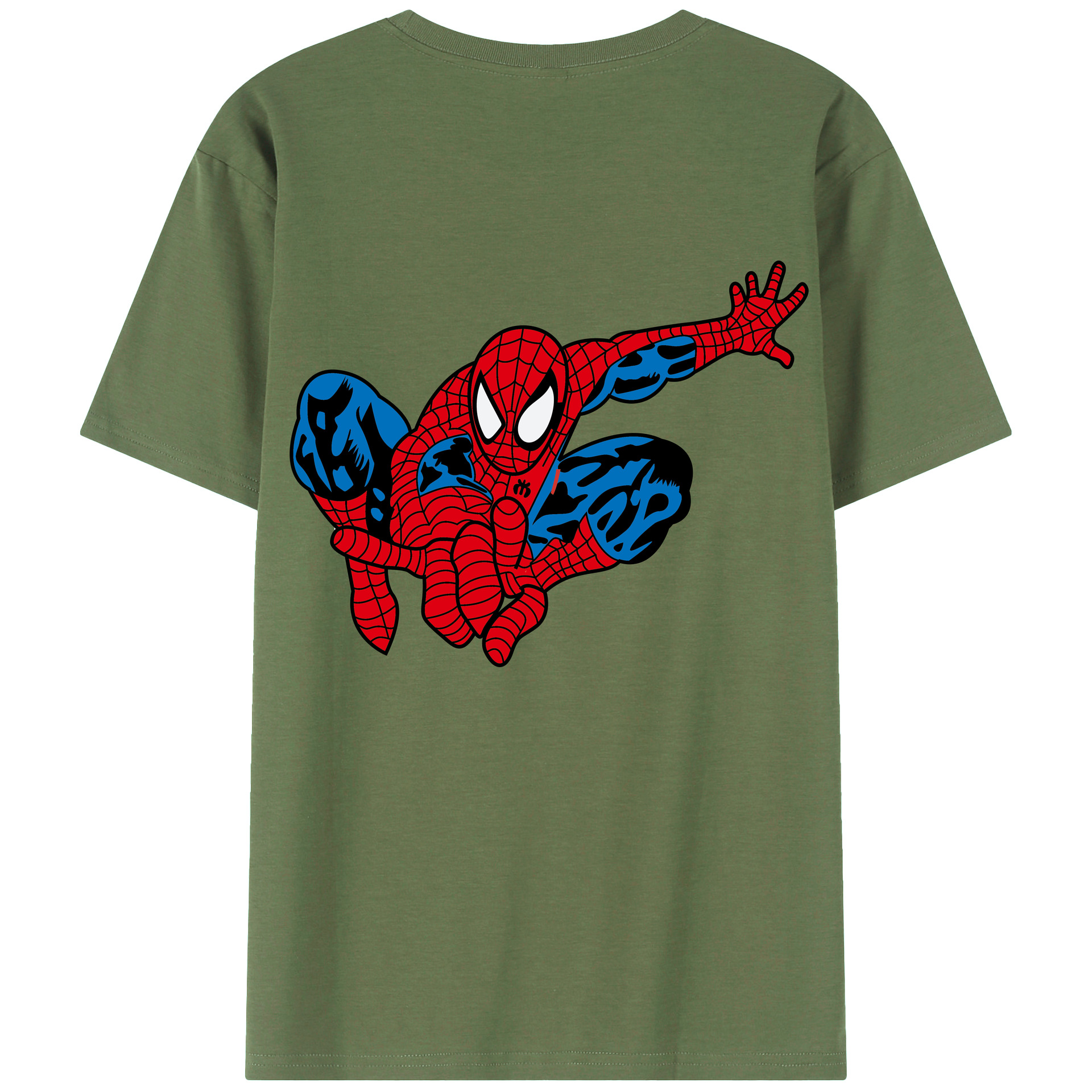 （画像用） アベンジャーズ The Avengers 綿100％ メンズ半袖Tシャツ（バックプリント） 通気性